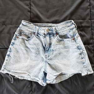 AE light denim shorts